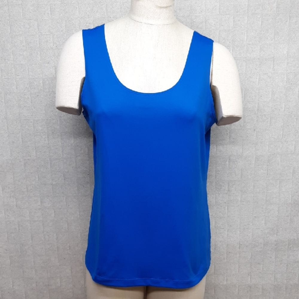 Chico's Royal Blue Scoop Neck Micro Fiber Tank